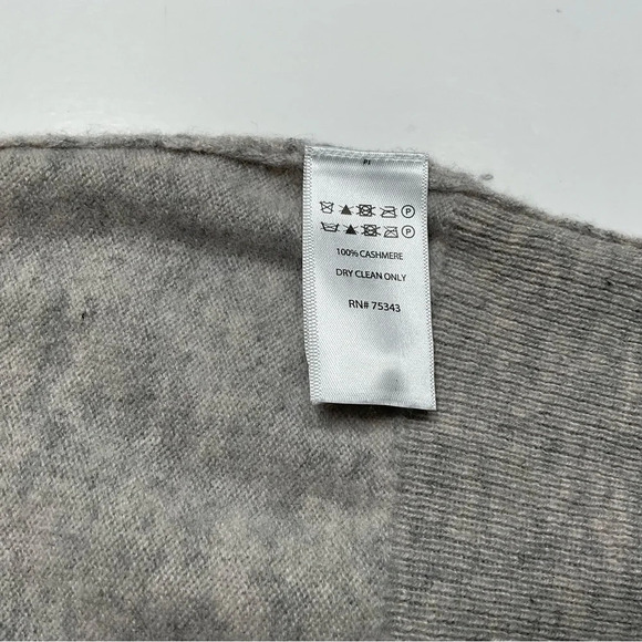 Nanette Lepore Sweater XS Gray 100% Cashmere Mock Neck Quiet Luxury Soft Cozy - Picture 9 of 10